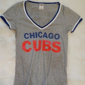 Pink Chicago cubs shirt play ball size Large